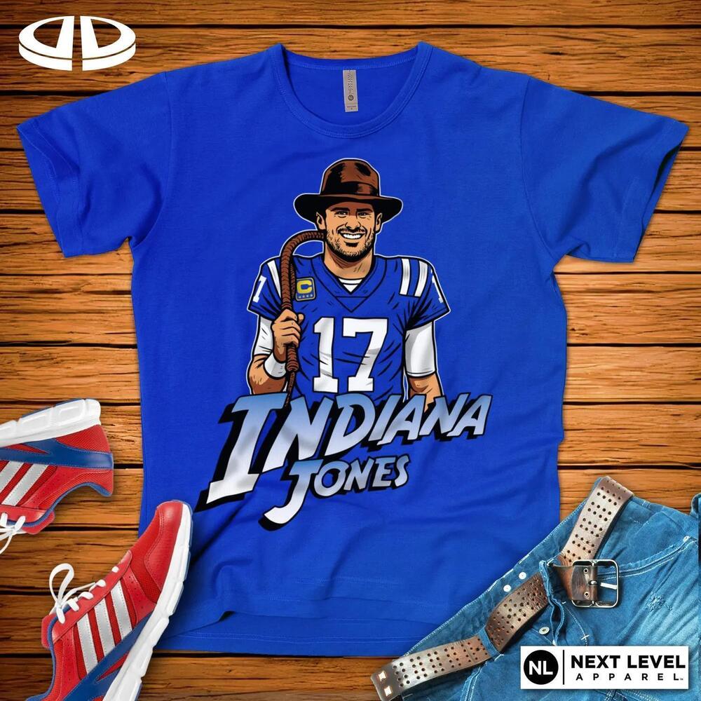 Indianapolis Football Daniel Jones &QuotIndiana Jones&Quot T-Shirt